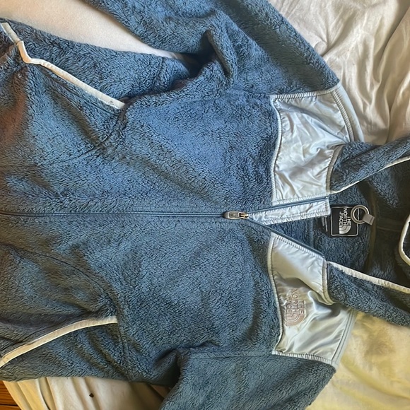 Women’s north face osito hooded jacket dusty blue - Picture 1 of 2